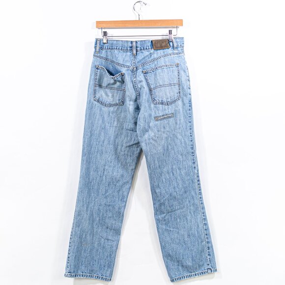 Tommy Hilfiger Jeans Y2K Flag Patch Distressed Hip Hop - Picture 2 of 16